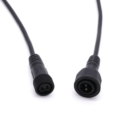 Черный водоустойчивый кабельный соединитель M14 света СИД привинчивает тип оценку 6A Cuurent