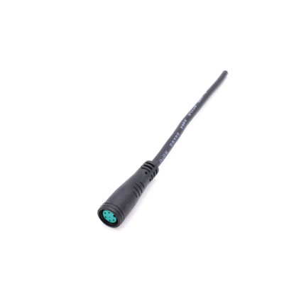 Польза Pin IP65 Ebike черноты M8 6 кабельного соединителя PVC водоустойчивая
