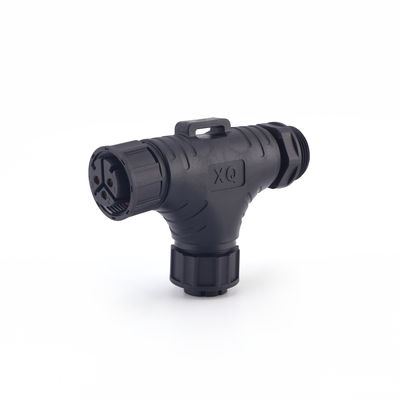 Заводская цена IP68 3-контактный водонепроницаемый панельный разъем M25 T-образный штекерный и гнездовой уличный водонепроницаемый кабельный разъем